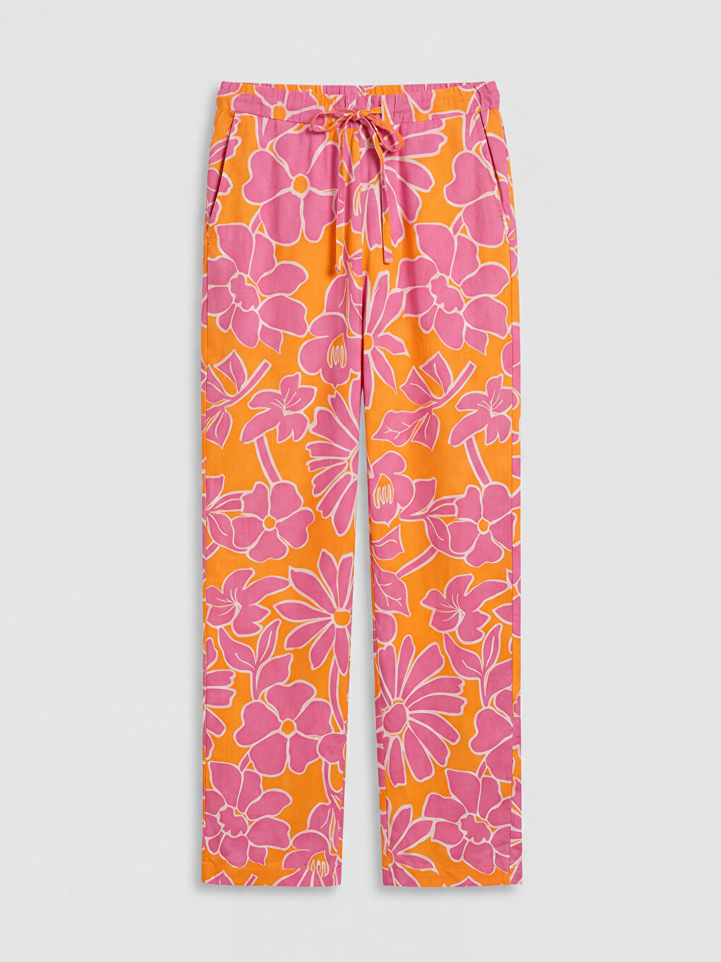 بنطلون للبنات بخصر مرن ومطبوع