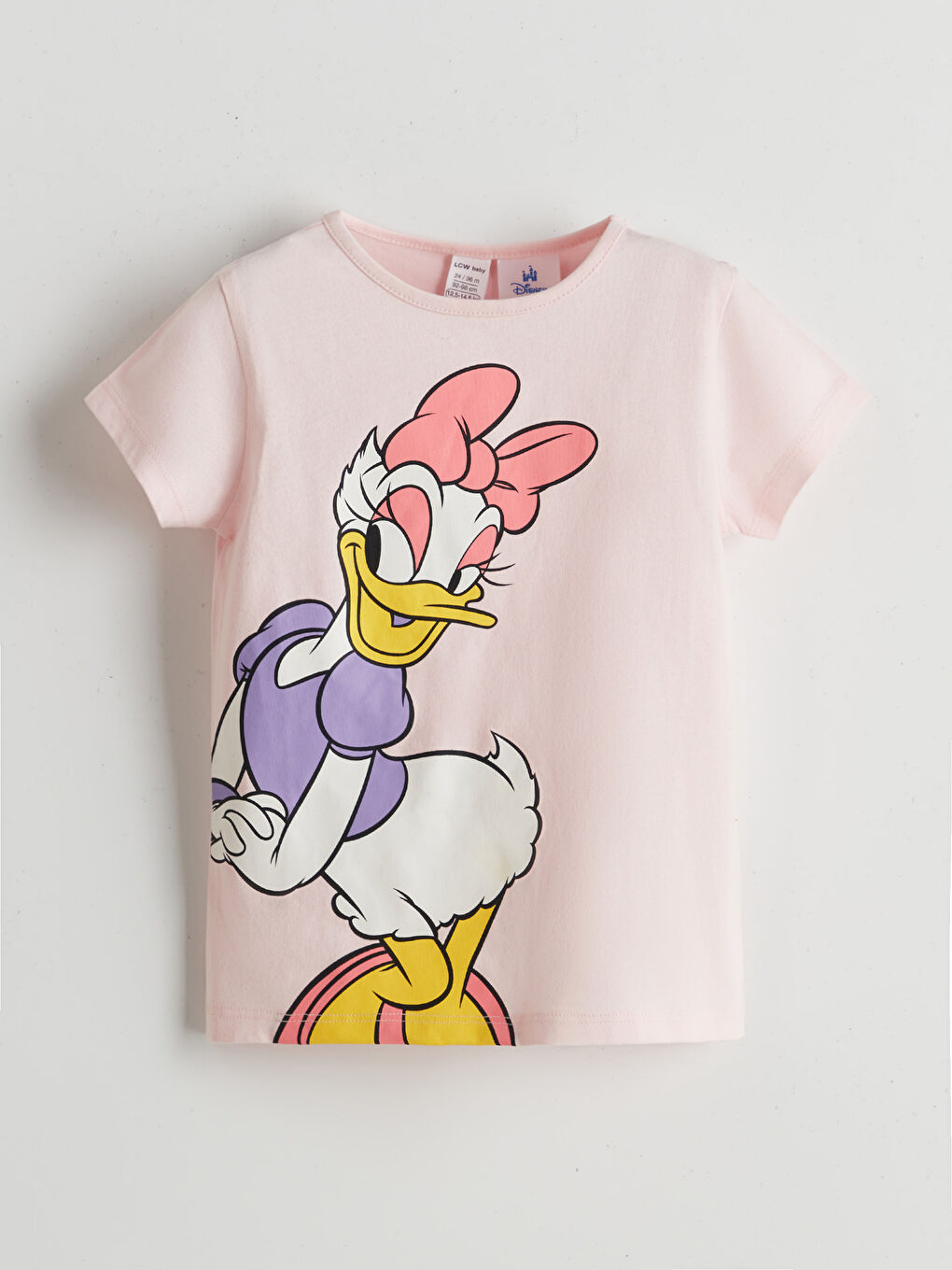 Pembe Daisy Duck Baskılı Kız Bebek Pijama Üstü
