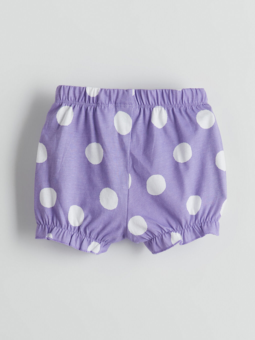 Mor Paçası Lastikli Kız Bebek Pijama Alt-1