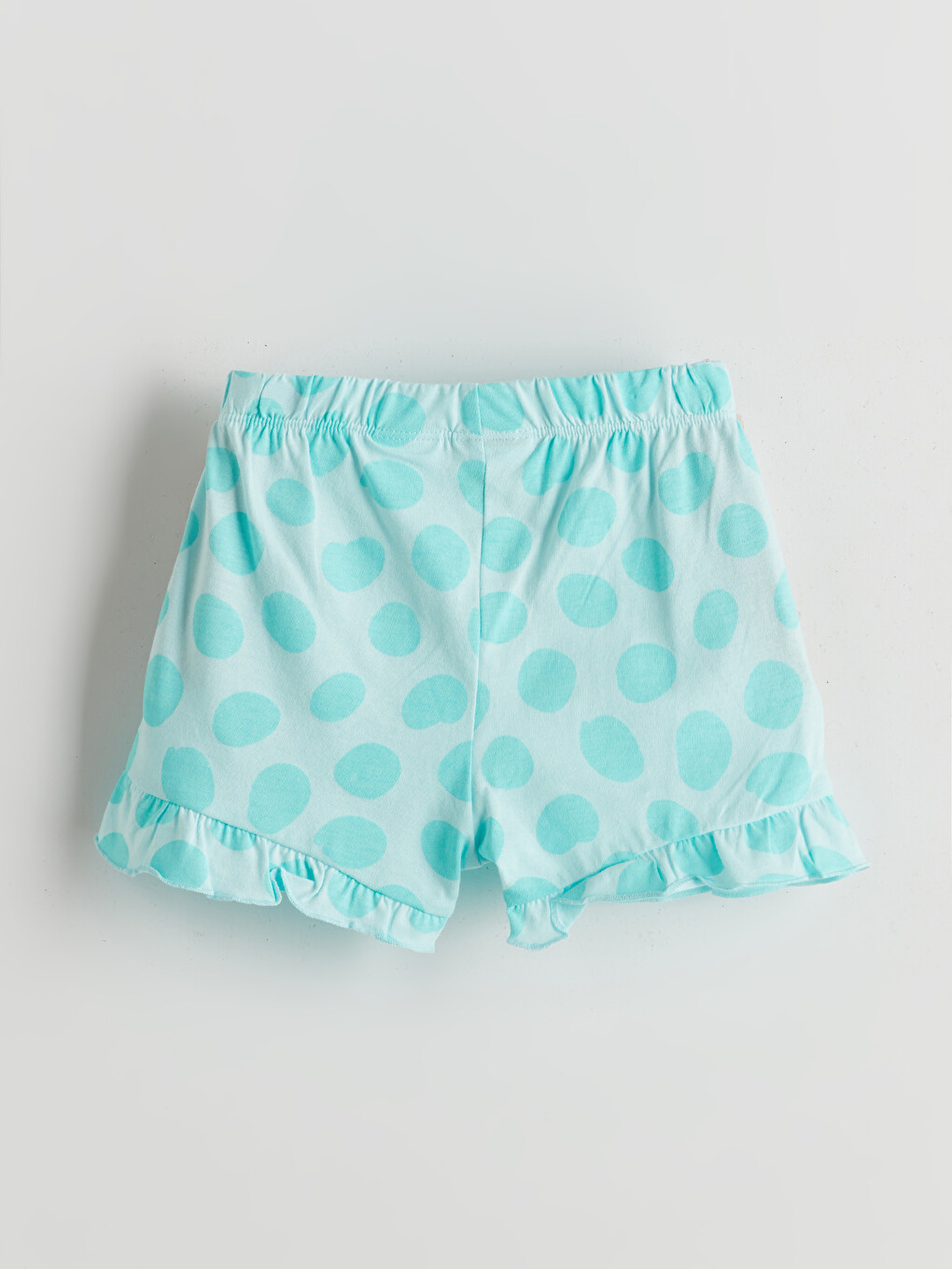 Yeşil Kız Bebek Pijama Şort-1