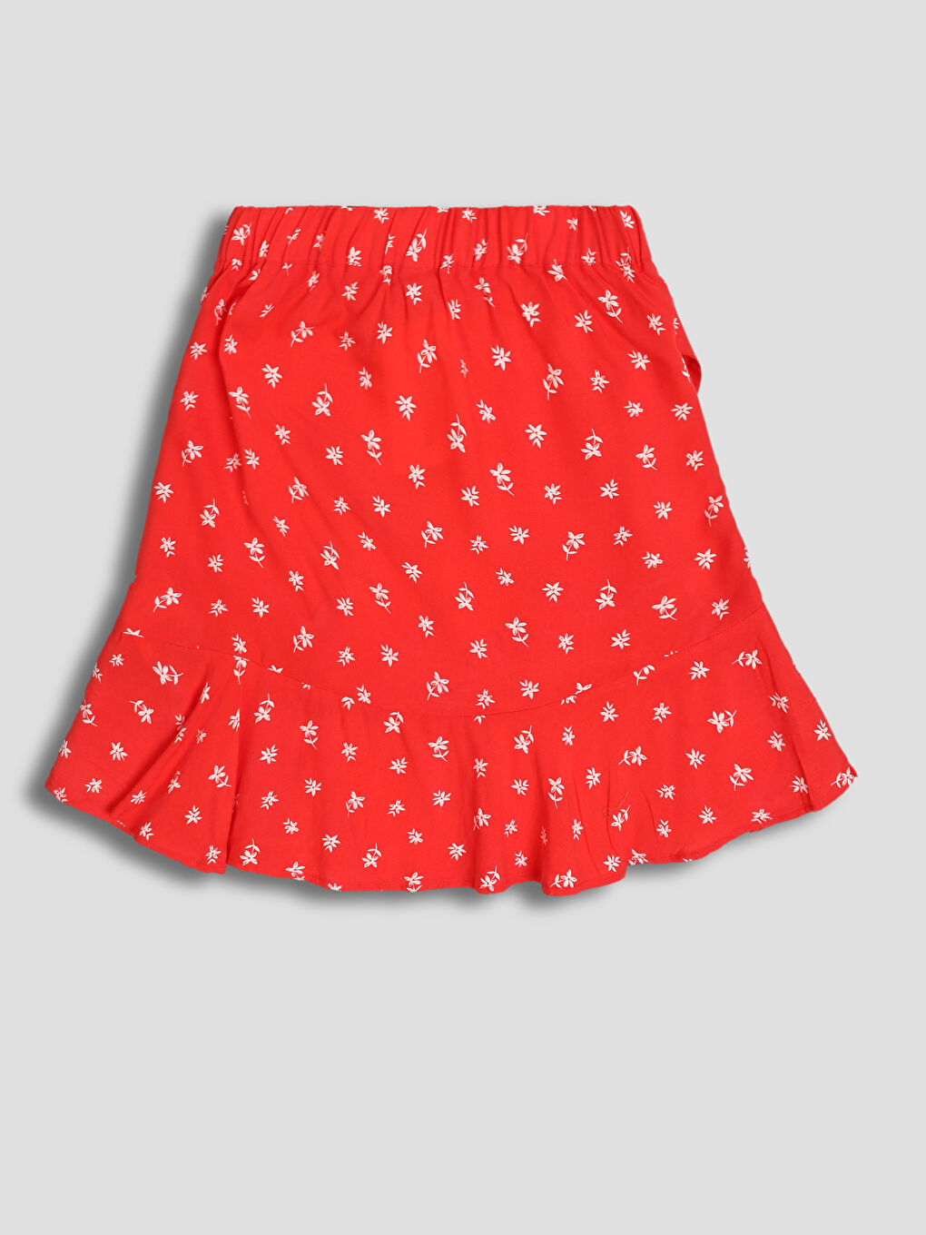 تنورة بنات منقوشة بخصر مطاطي-1