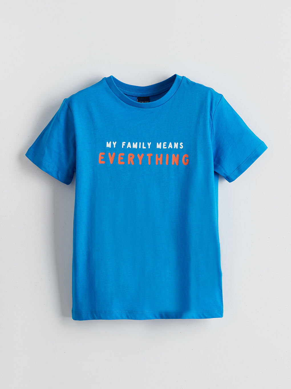 Mavi Bisiklet Yaka Erkek Çocuk Tişört