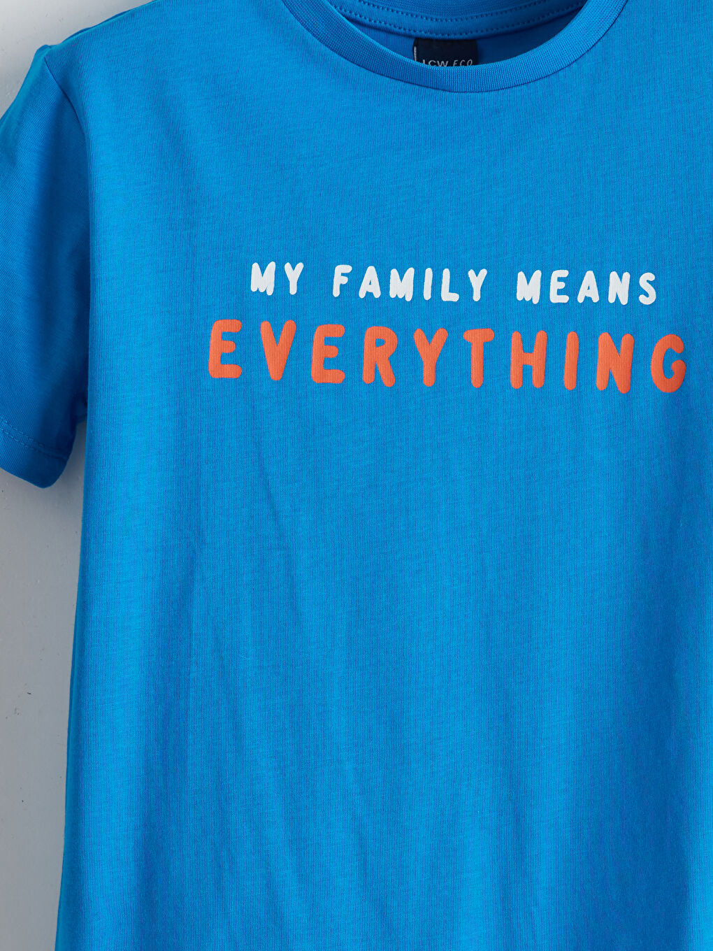 Mavi Bisiklet Yaka Erkek Çocuk Tişört-2