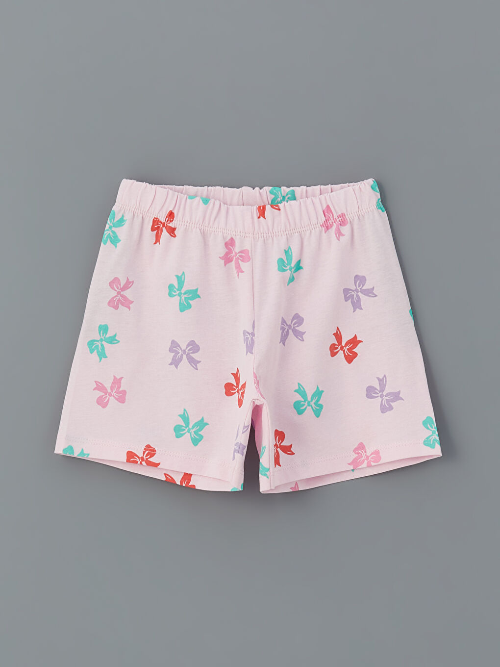 Pembe Kurdele Detaylı Kız Çocuk Pijama Alt