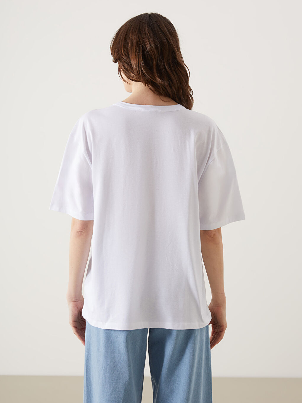 LCW ECO Crew Neck Oversize Women's T-Shirt -S5H475Z8-J5E