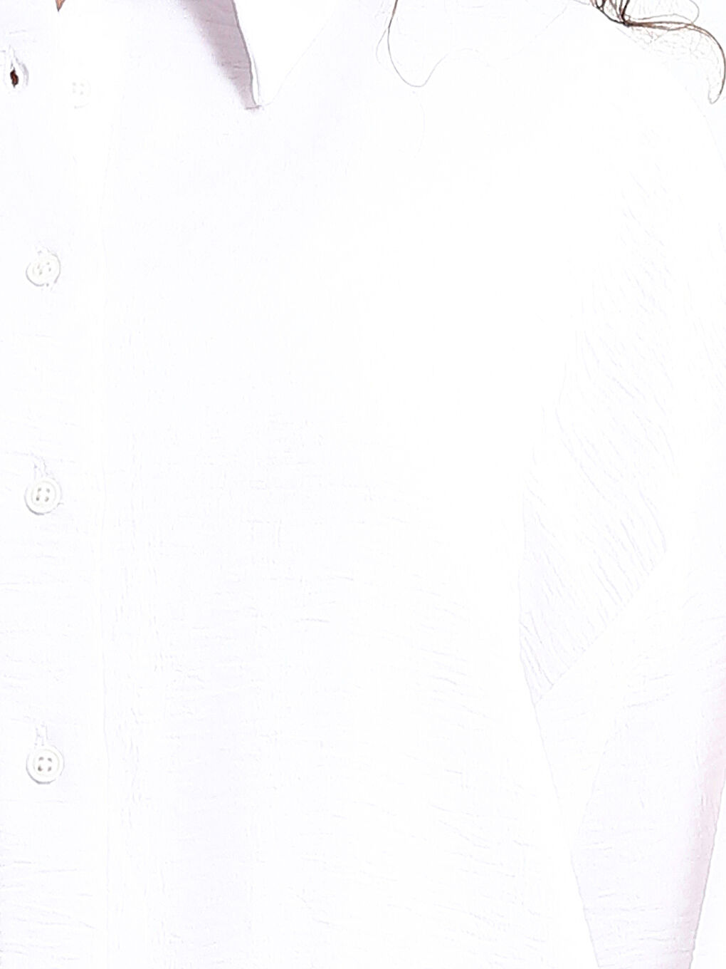 Button-Down Straight Long Sleeve Women's Shirt-2