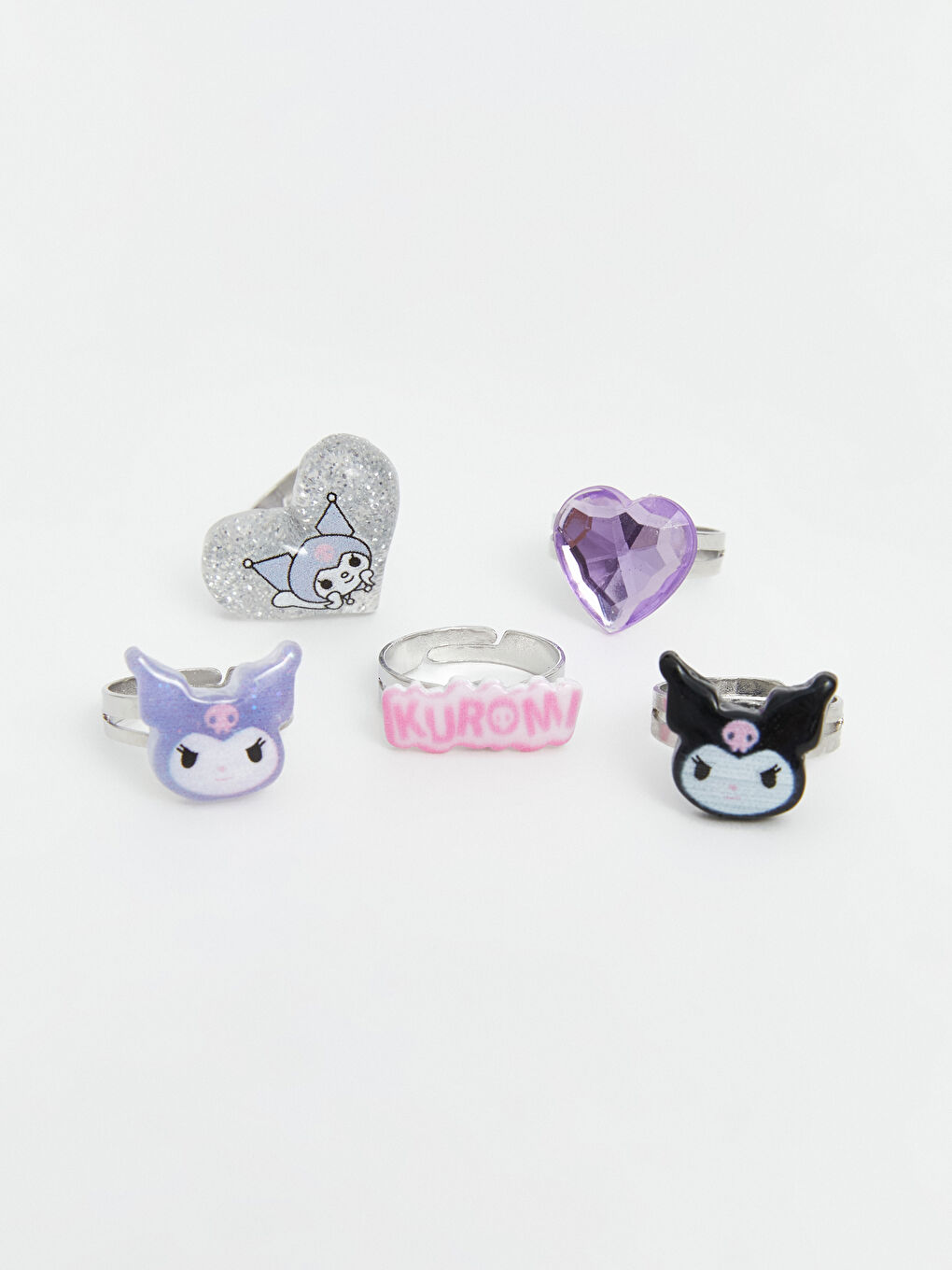 Kuromi Printed Girls Ring Set 5 Pack -S5H494Z4-M0T