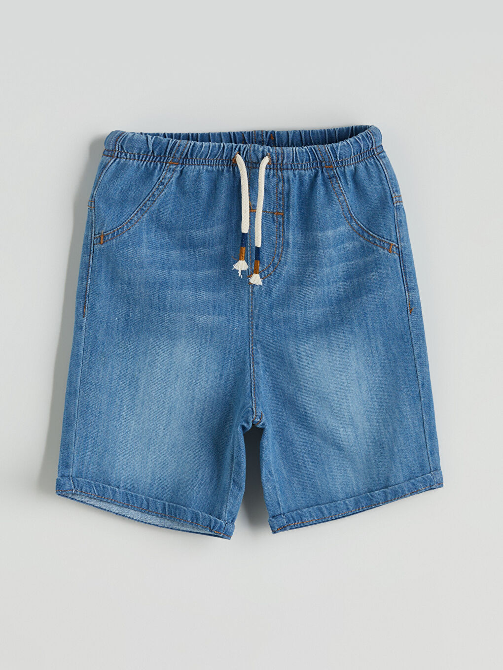 Boys' Elastic Waist Denim Shorts -S5H518Z1-563