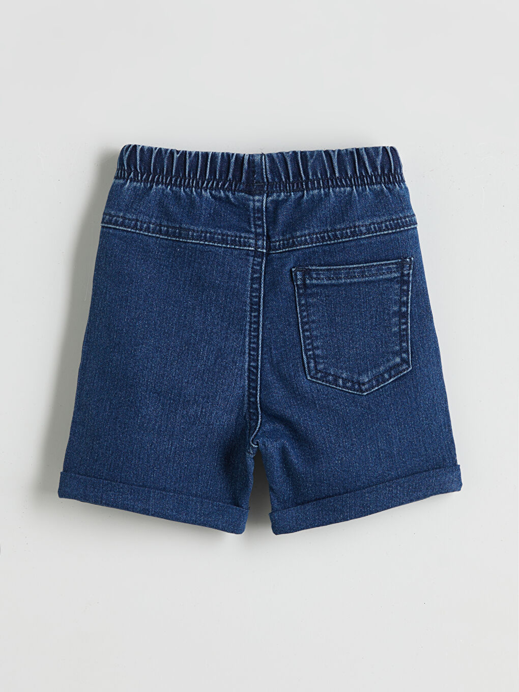LCW Kids Beli Lastikli Erkek Çocuk Jean Şort -S5H518Z1-563