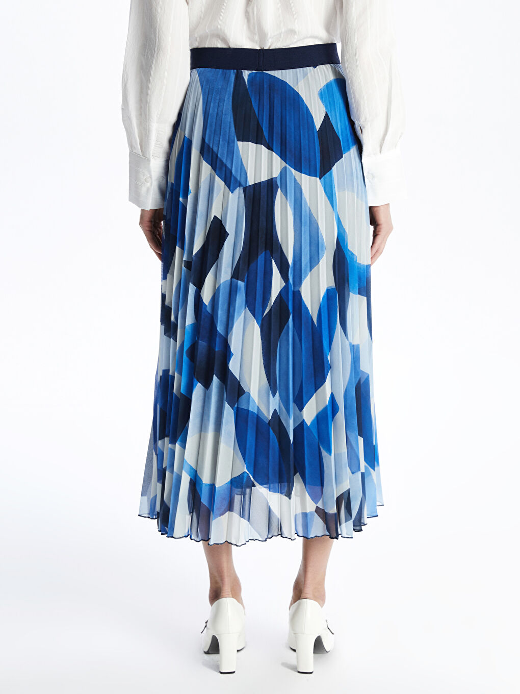 Elastic Waist Floral Women'S Chiffon Skirt -S5H536Z8-LSJ