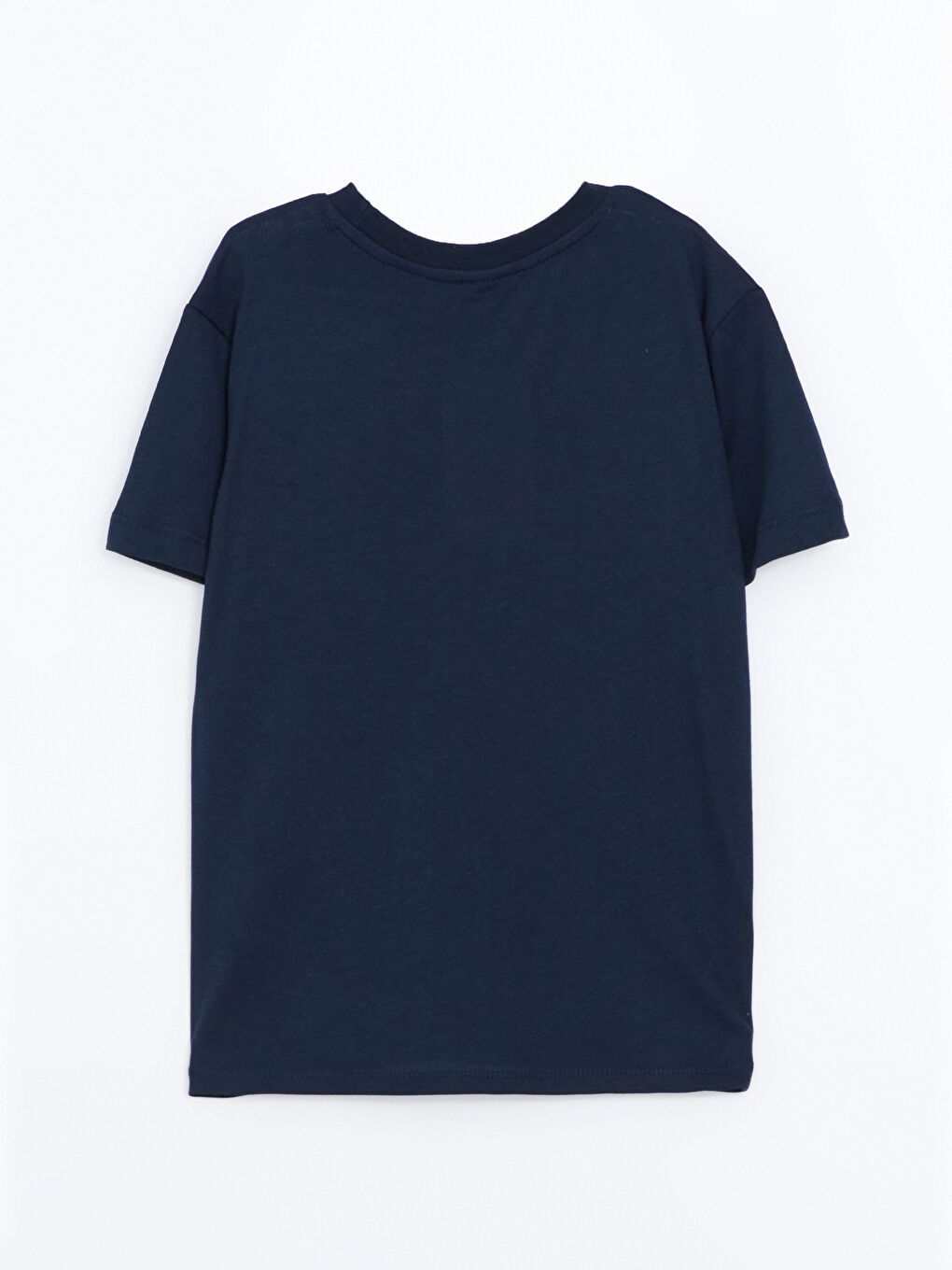 Lacivert Bisiklet Yaka Erkek Çocuk Tişört-2