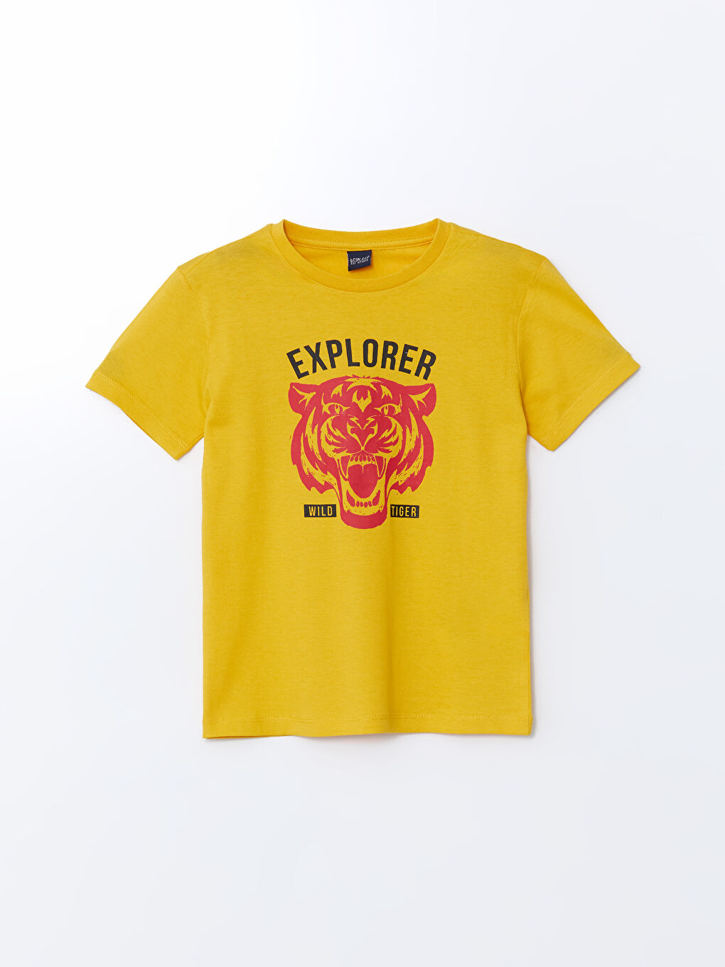 Turuncu Bisiklet Yaka Erkek Çocuk Tişört