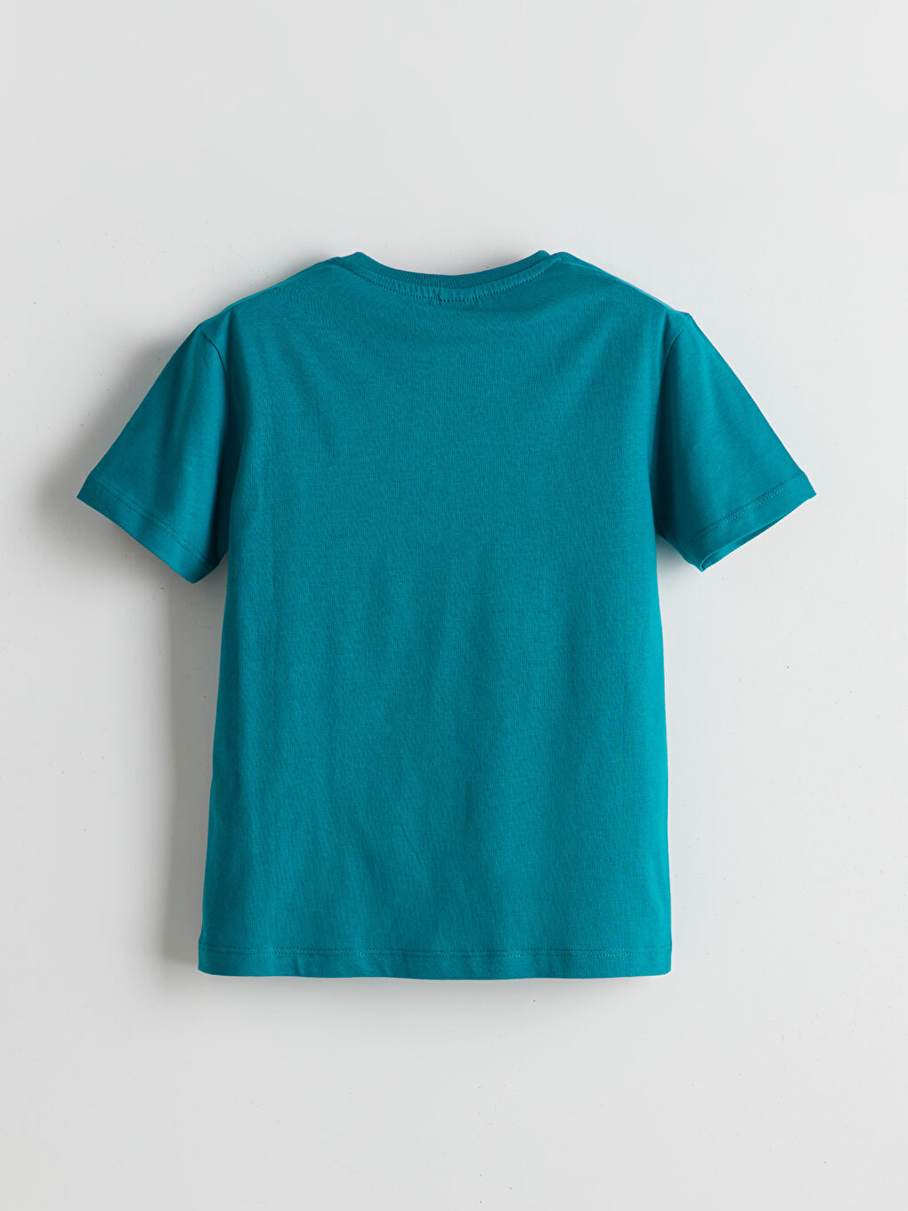 Turkuaz Bisiklet Yaka Erkek Çocuk Tişört-1