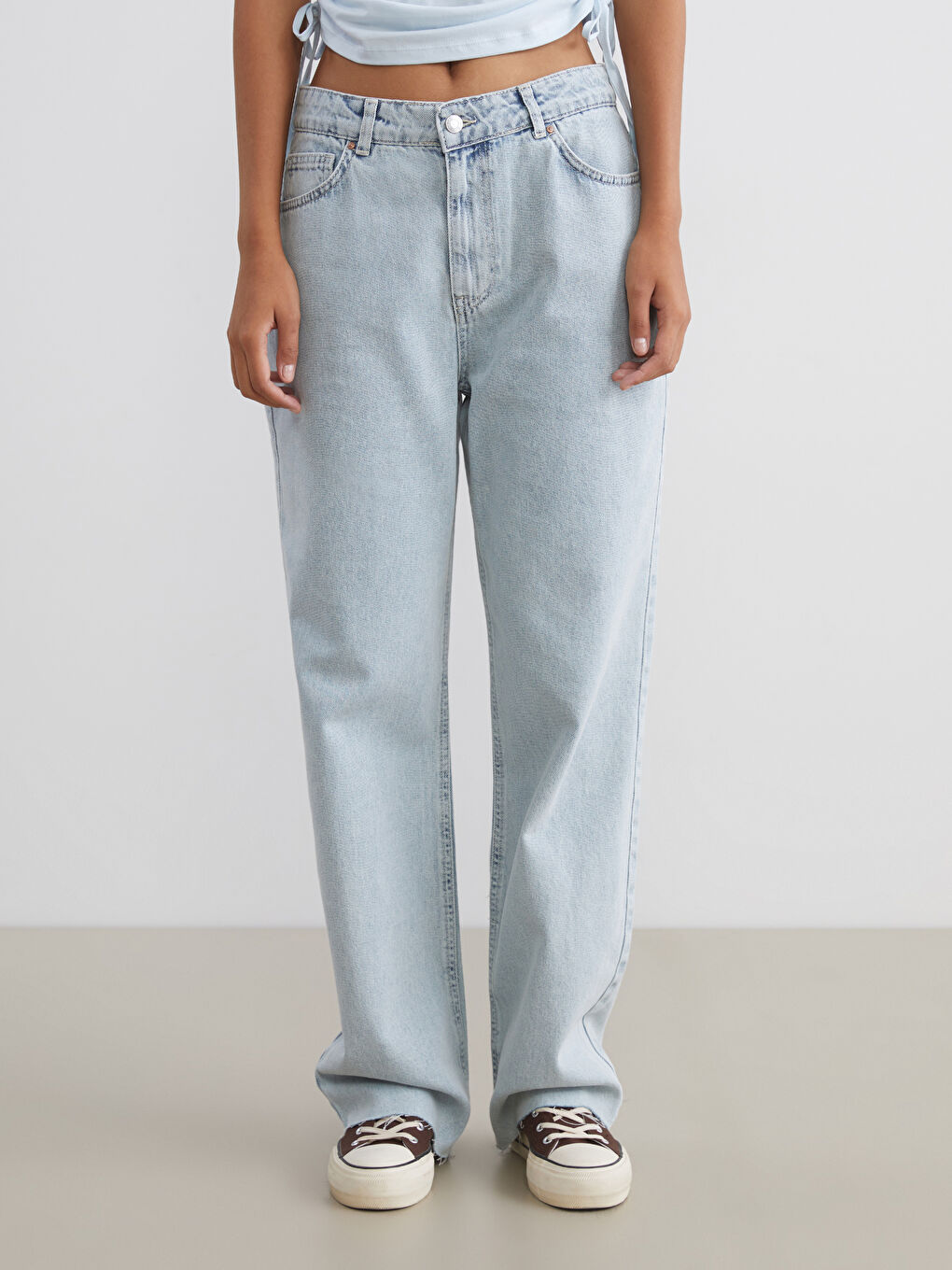 Женские широкие джинсы-2