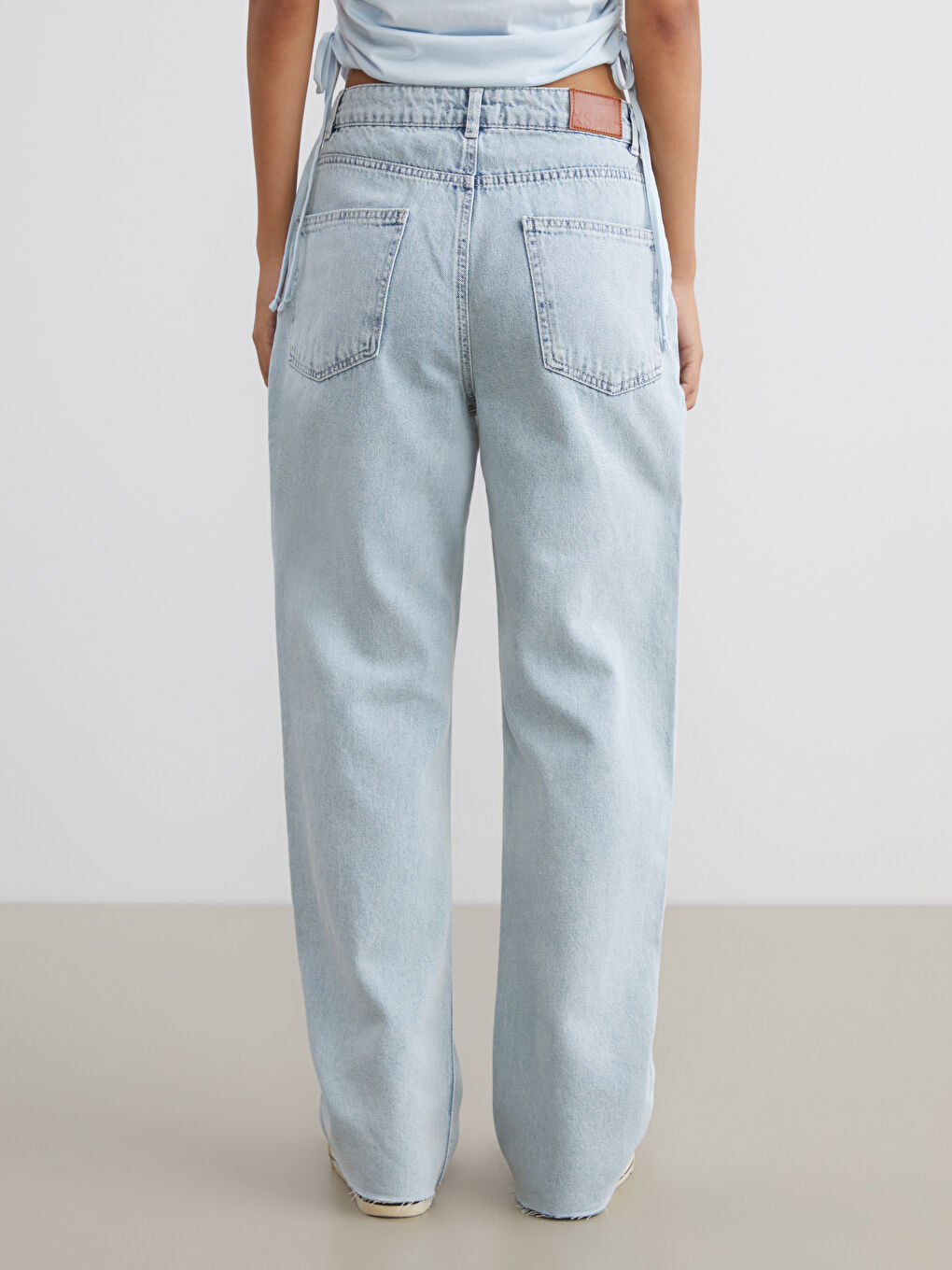 Женские широкие джинсы-6