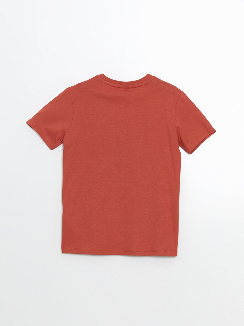 Kahverengi Bisiklet Yaka Erkek Çocuk Tişört-2