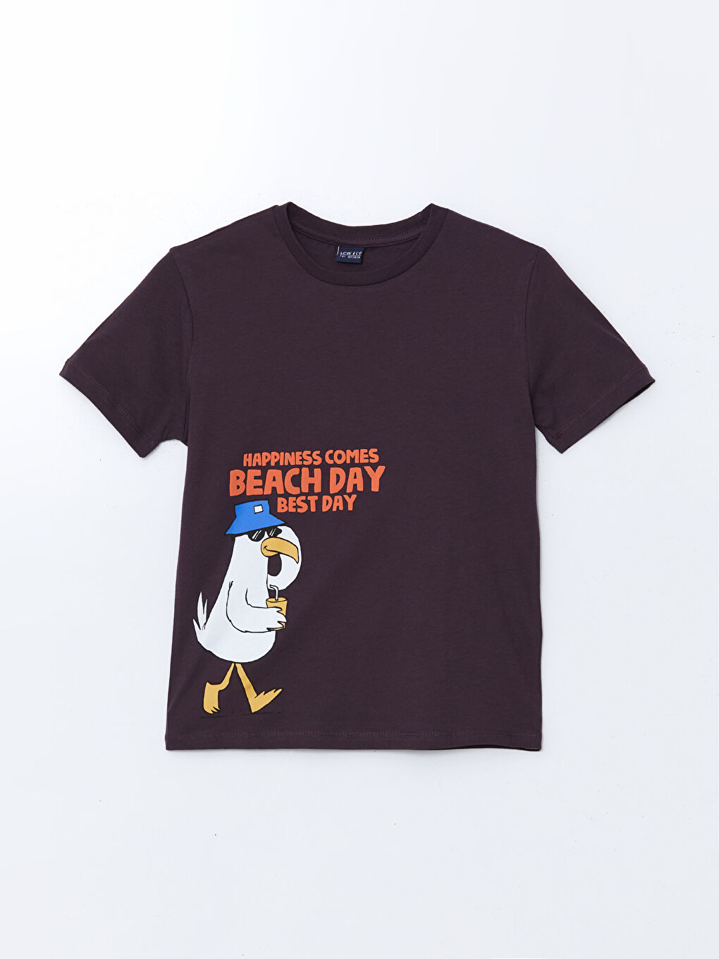 Mürdüm Bisiklet Yaka Erkek Çocuk Tişört