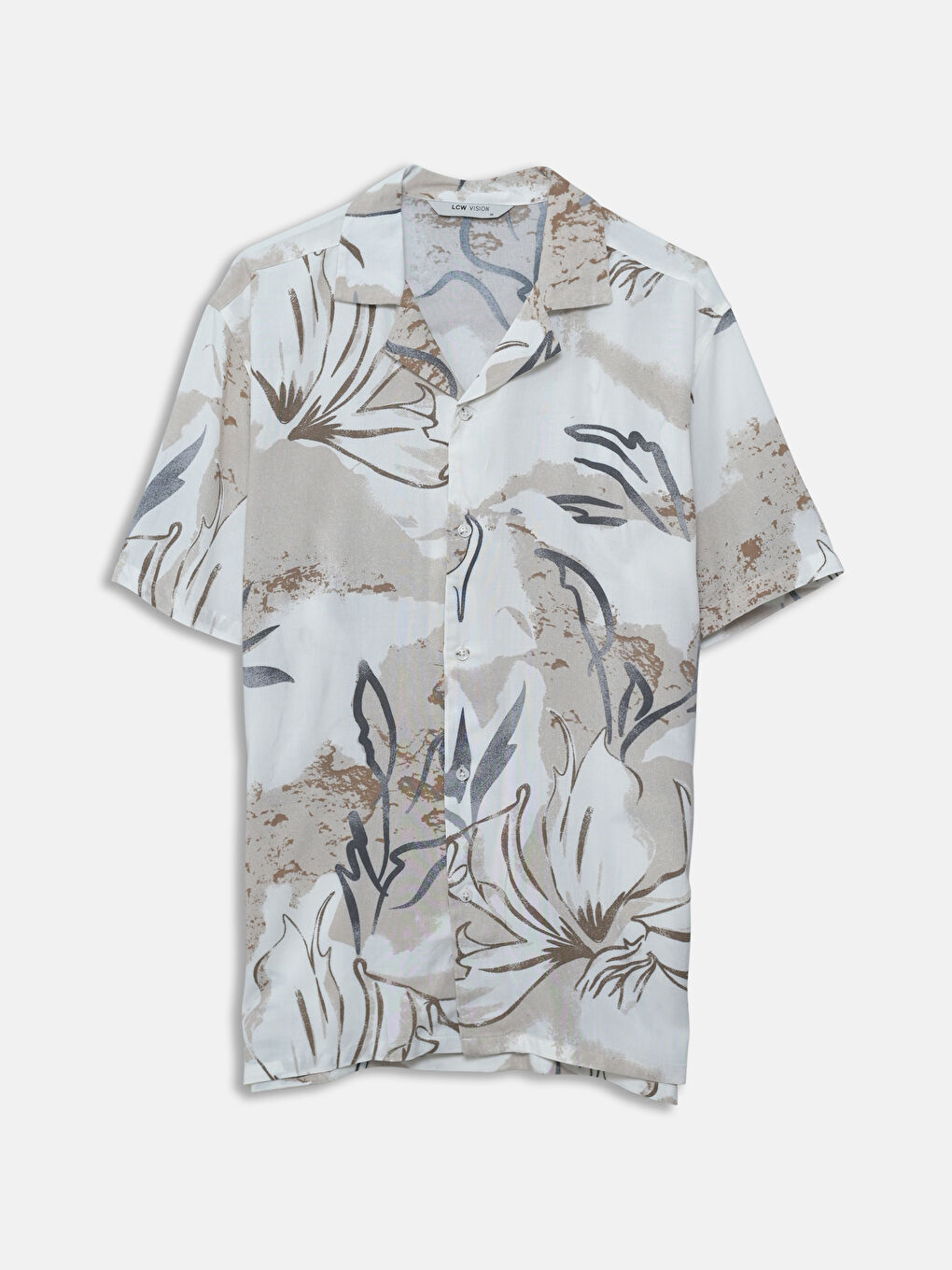 LCW Vision Regular Fit Short Sleeve Men's Shirt -S5H629Z8-Q6K