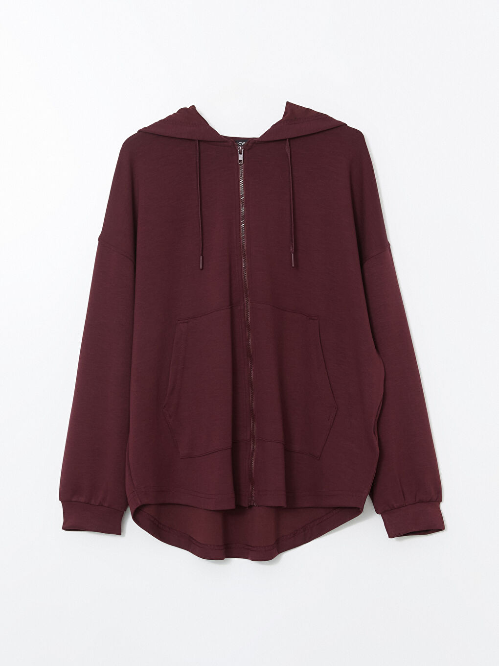 Hooded Oversized Women's Zip-Up Sweatshirt -S5H630Z8-HEN