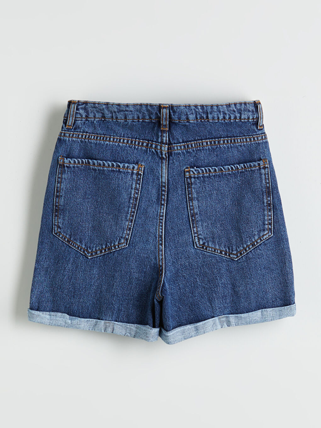 Slim Fit Women's Denim Shorts-5
