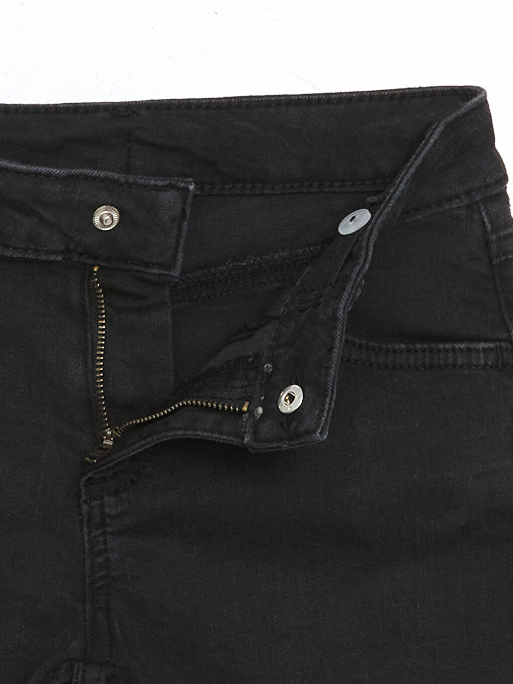 Short en Jean pour Filles avec Taille Élastiquée Ajustable-1