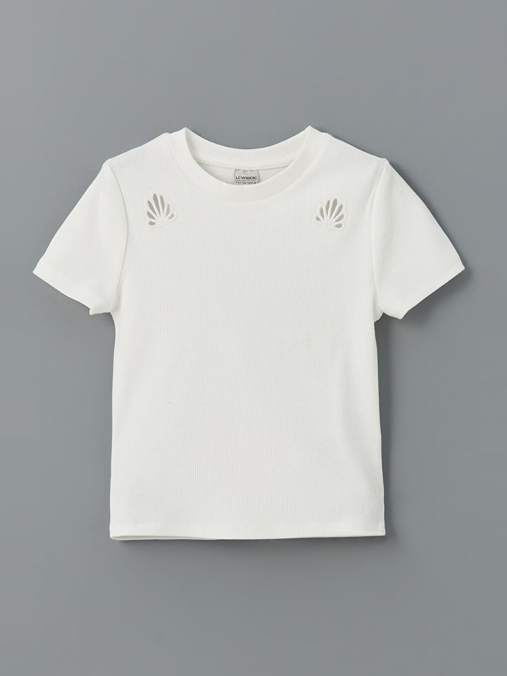 Crew Neck Girls Crop T-Shirt -S5H654Z4-R9J