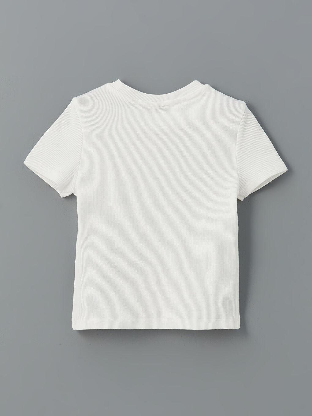 Crew Neck Girls Crop T-Shirt -S5H654Z4-R9J
