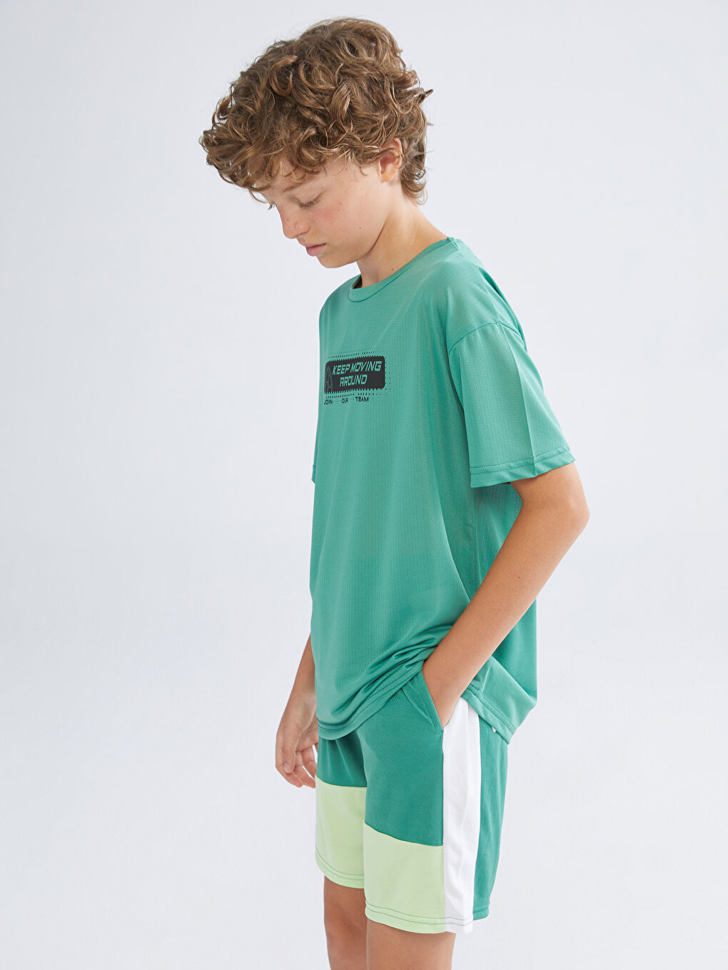 LCW Kids Crew Neck Boys' T-Shirt -S5H672Z4-GXK