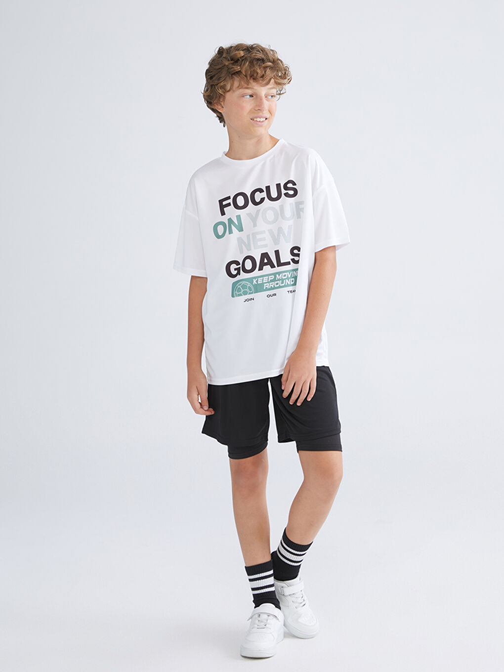 LCW Kids Crew Neck Printed Boys' T-Shirt -S5H685Z4-Q6K