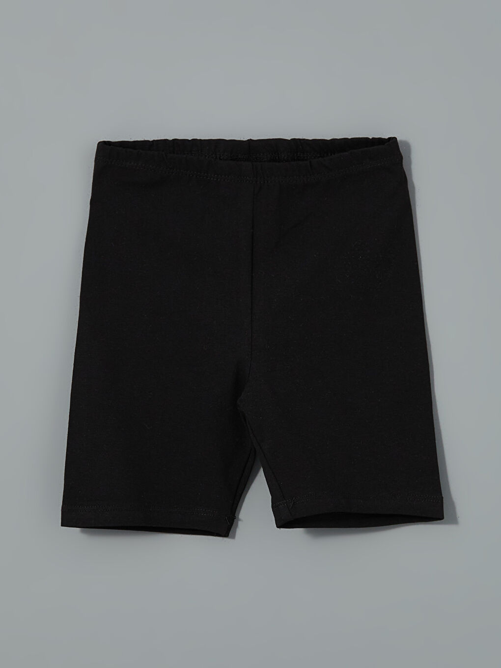 Siyah Beli Lastikli Kız Çocuk Şort Pijama Altı