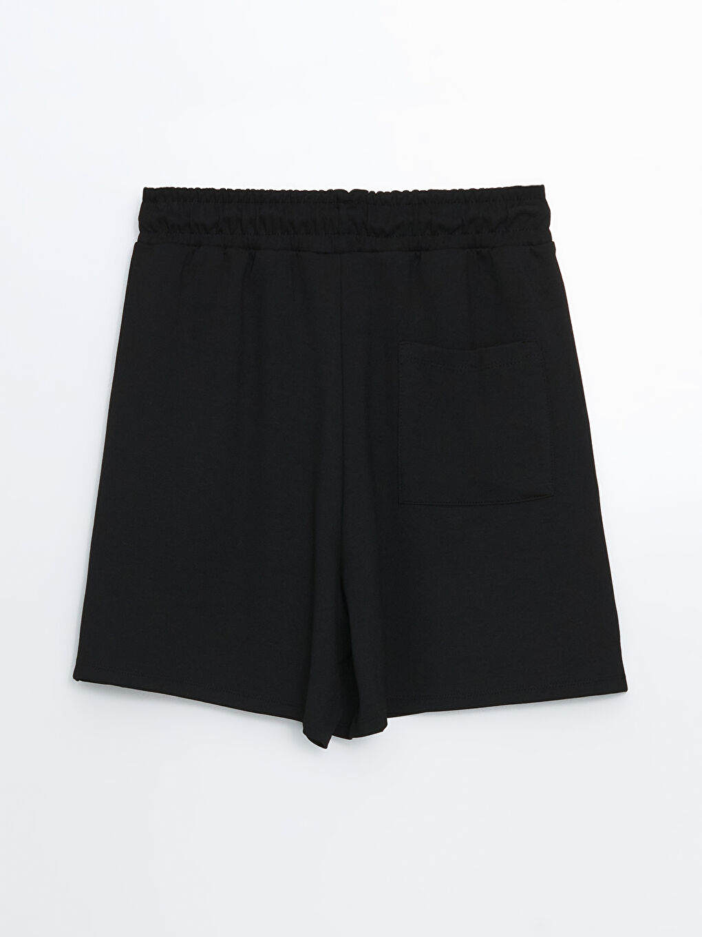 Siyah Beli Lastikli Kadın Spor Şort-5