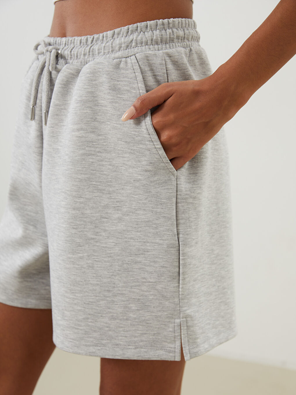 Elasticated Waist Women's Sports Shorts -S5H693Z8-LAL