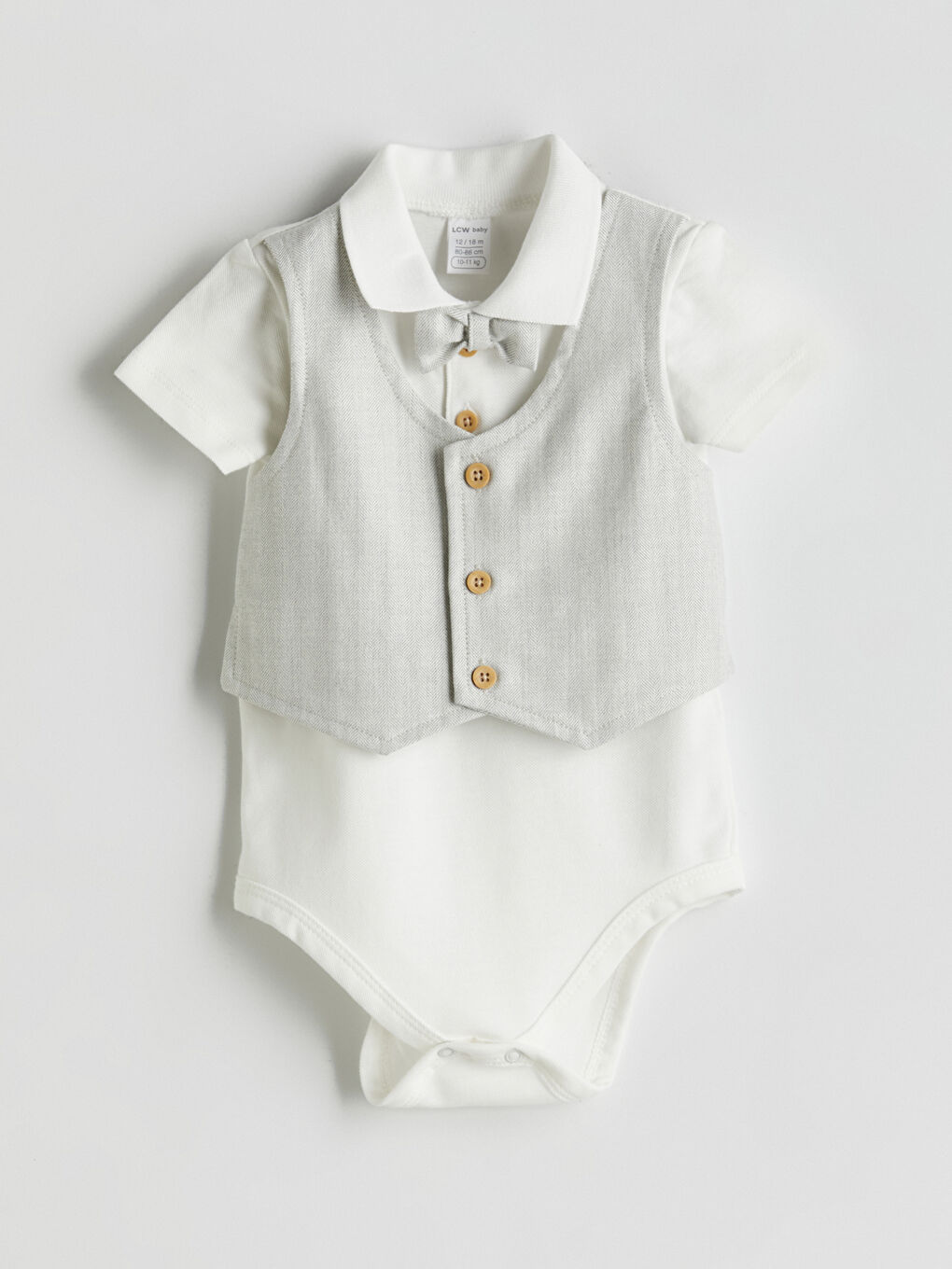 LCW baby Baby Boys' Shirt, Shorts and Vest 3-Piece Set -S5H695Z1-R9J