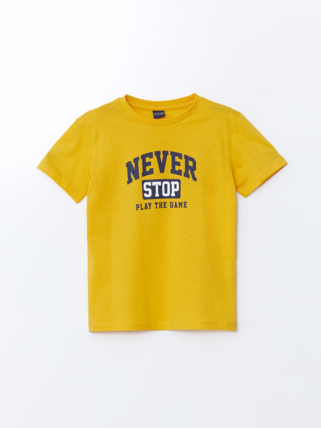 Turuncu Bisiklet Yaka Erkek Çocuk Tişört