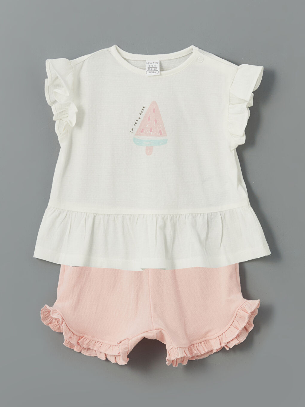 LCW baby Baby Girl ECRU Set -S5H779Z1-FDU