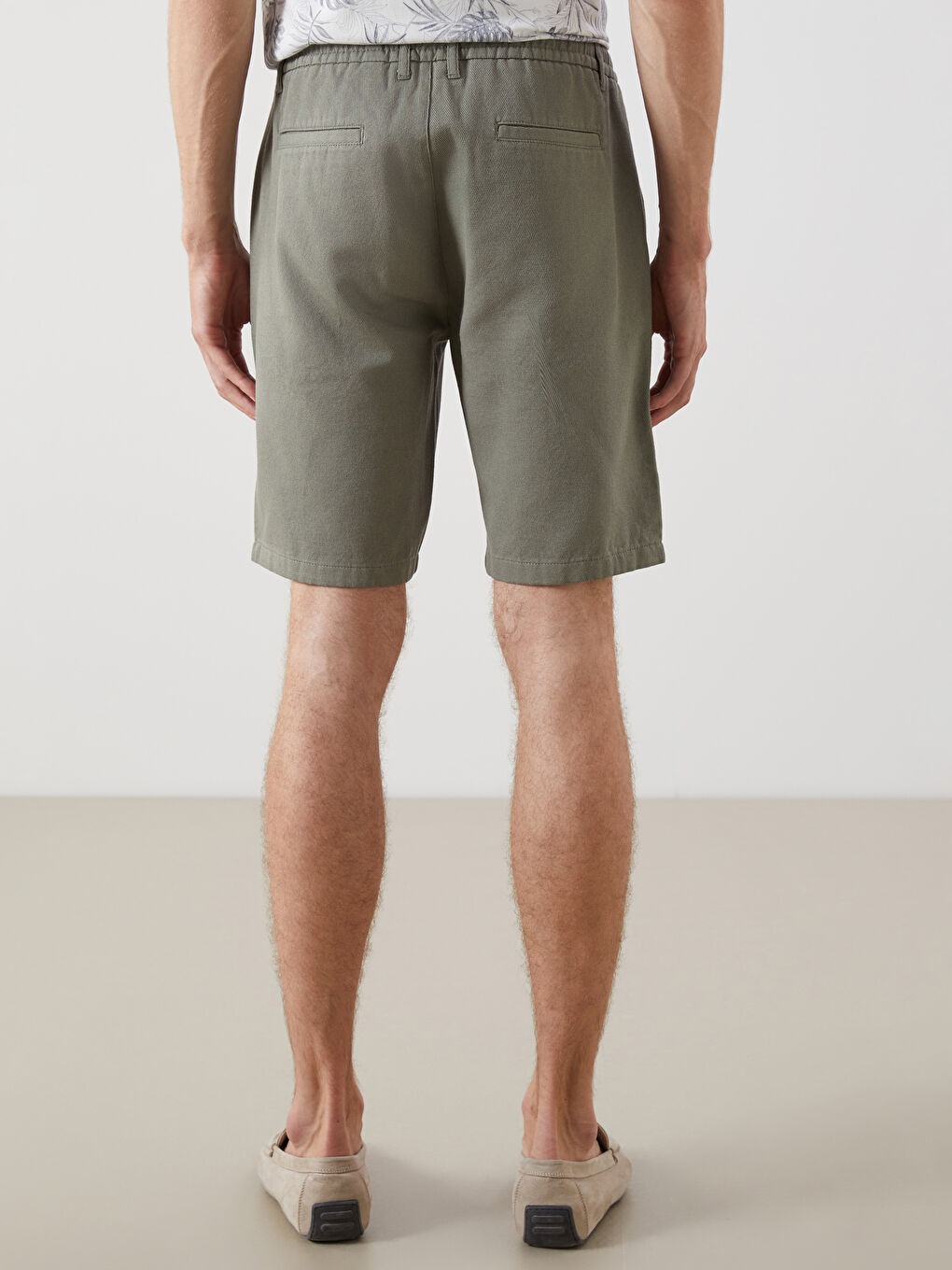 LCW Vision Standard Fit Men's Shorts with Waist Tie Detail -S5H794Z8-GNZ