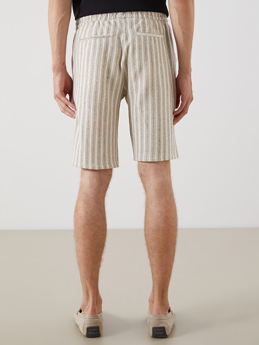 LCW Vision Standard Fit Striped Men's Shorts -S5H796Z8-RW0