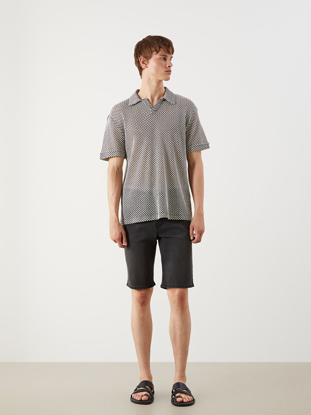 LCW Jeans Super Skinny Fit Men's Denim Shorts -S5H799Z8-326