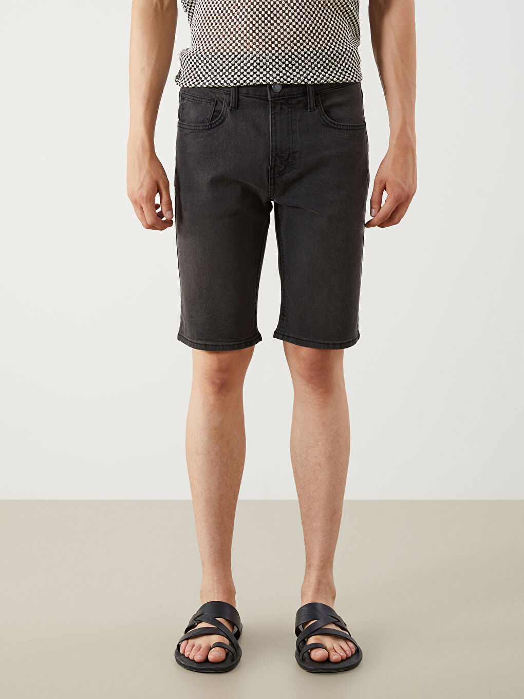 LCW Jeans Super Skinny Fit Men's Denim Shorts -S5H799Z8-326