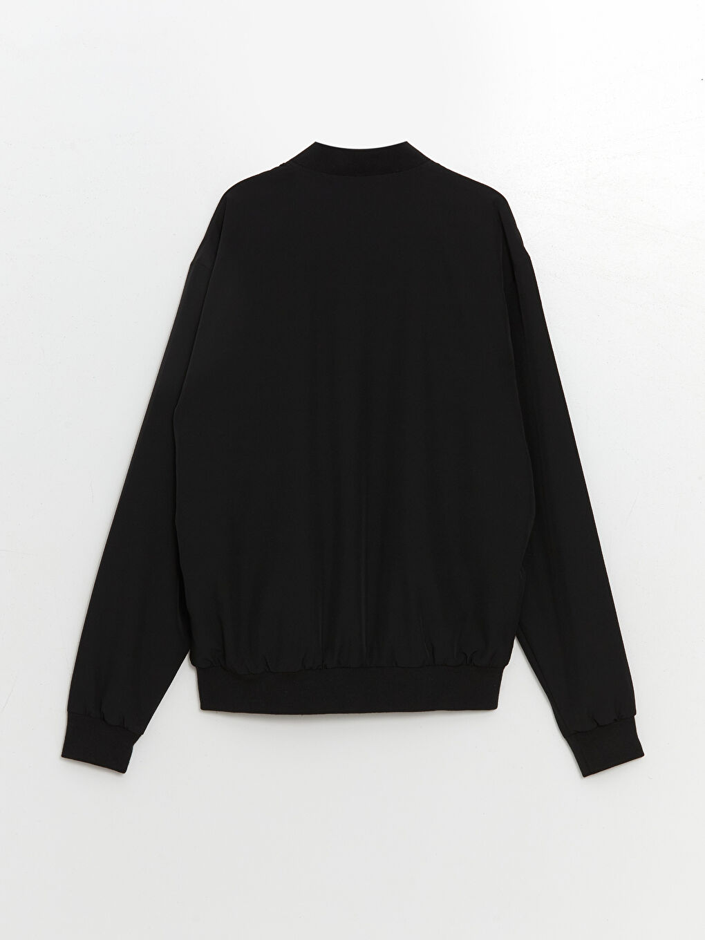 Siyah Standart Kalıp Kolej Yaka Erkek Mont-6