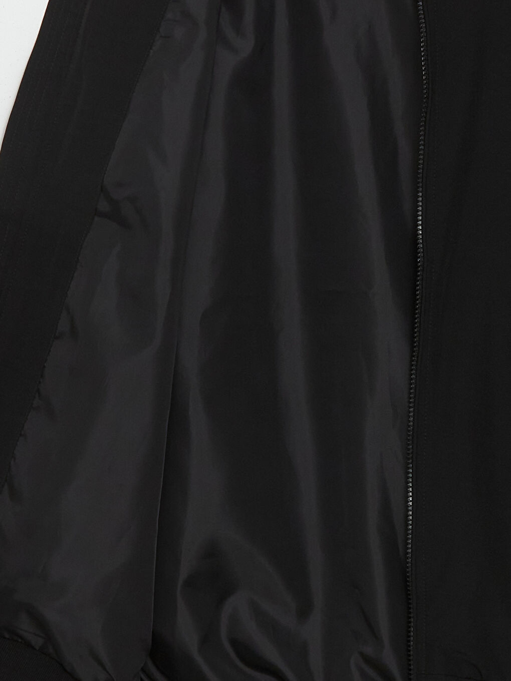 Siyah Standart Kalıp Kolej Yaka Erkek Mont-7