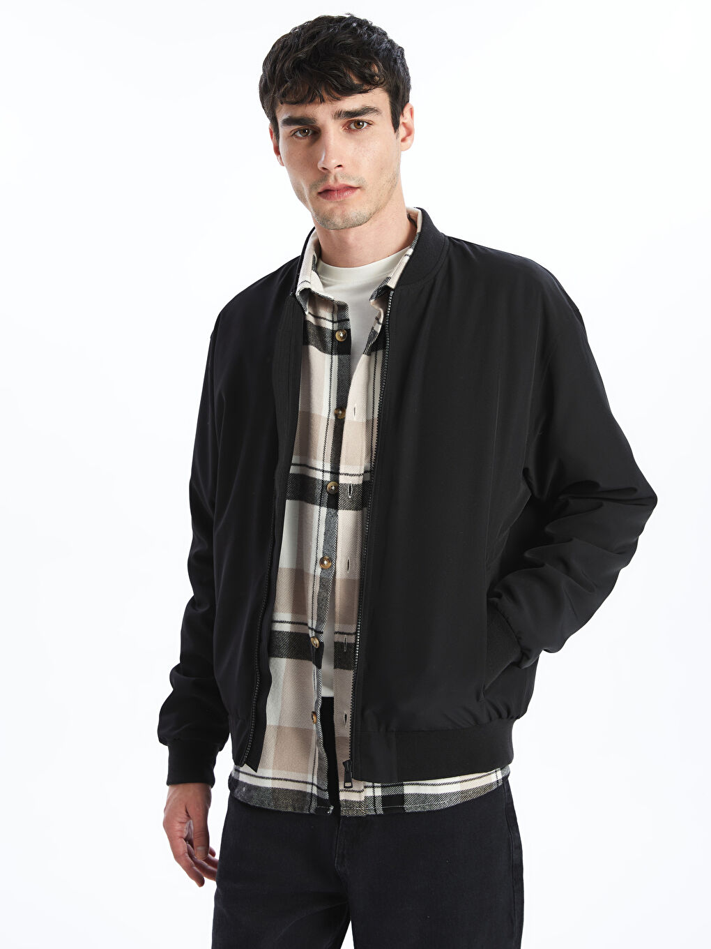 XSIDE Standard Fit College Collar Men's Coat -W50071Z8-CVL