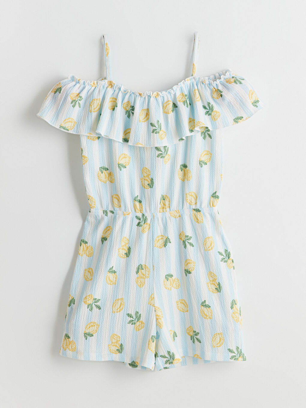 LCW Kids Гащеризон За Момичета С Деколте Тип Лодка -S5H806Z4-LU7