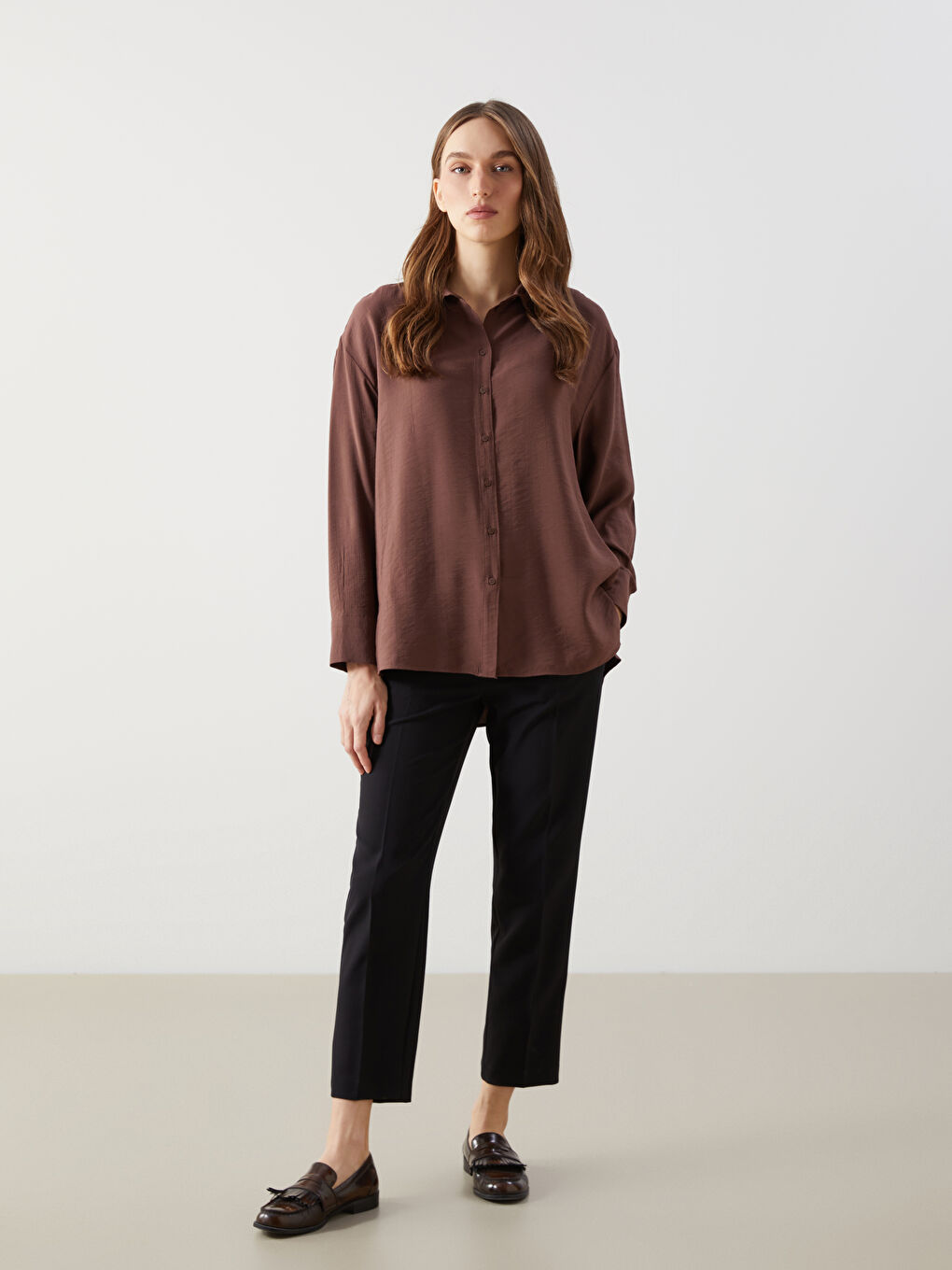 Siyah Beli Lastikli Kadın Pantolon