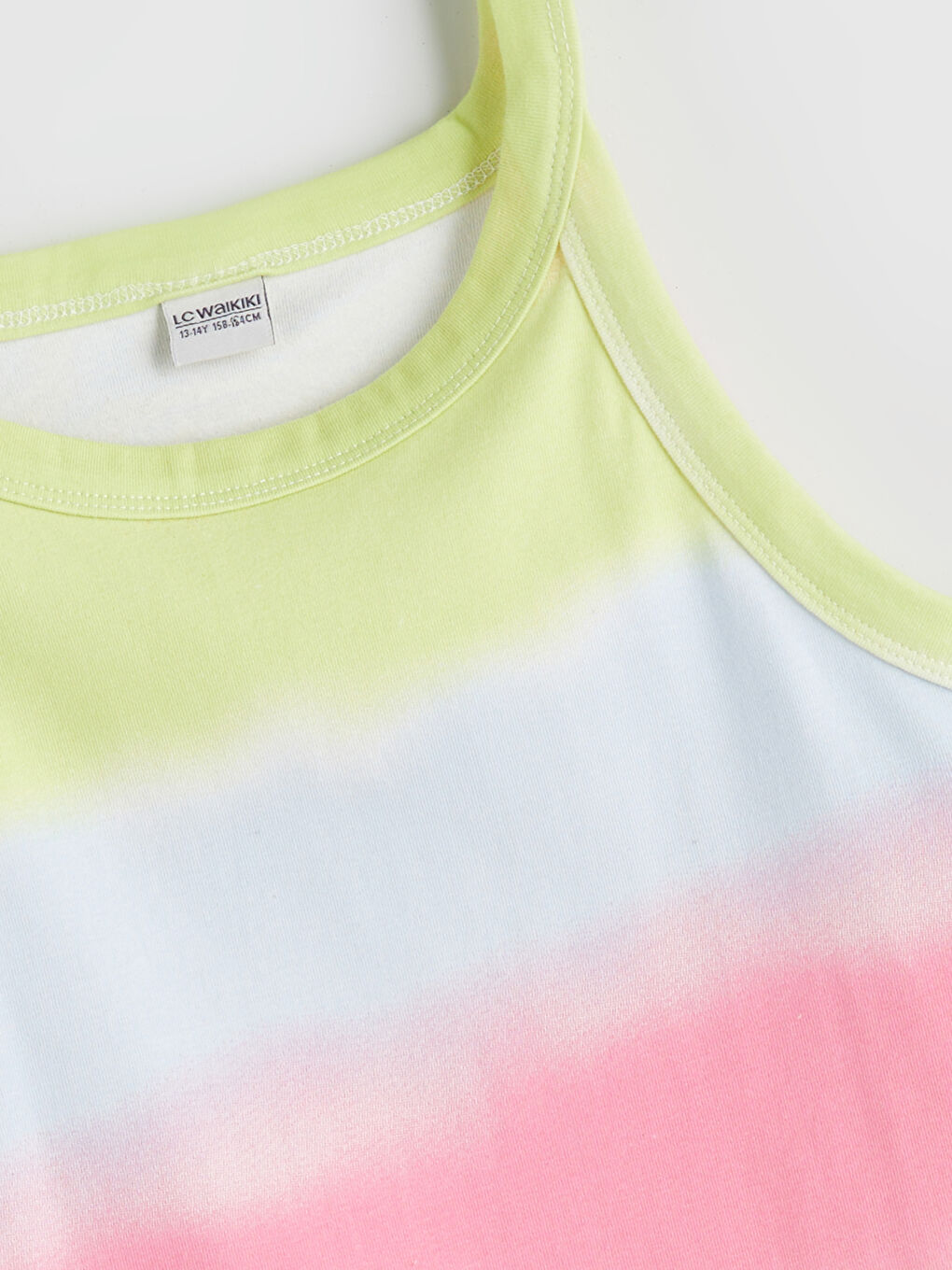 Halter Neck Batik Patterned Girls' Tank Top-1