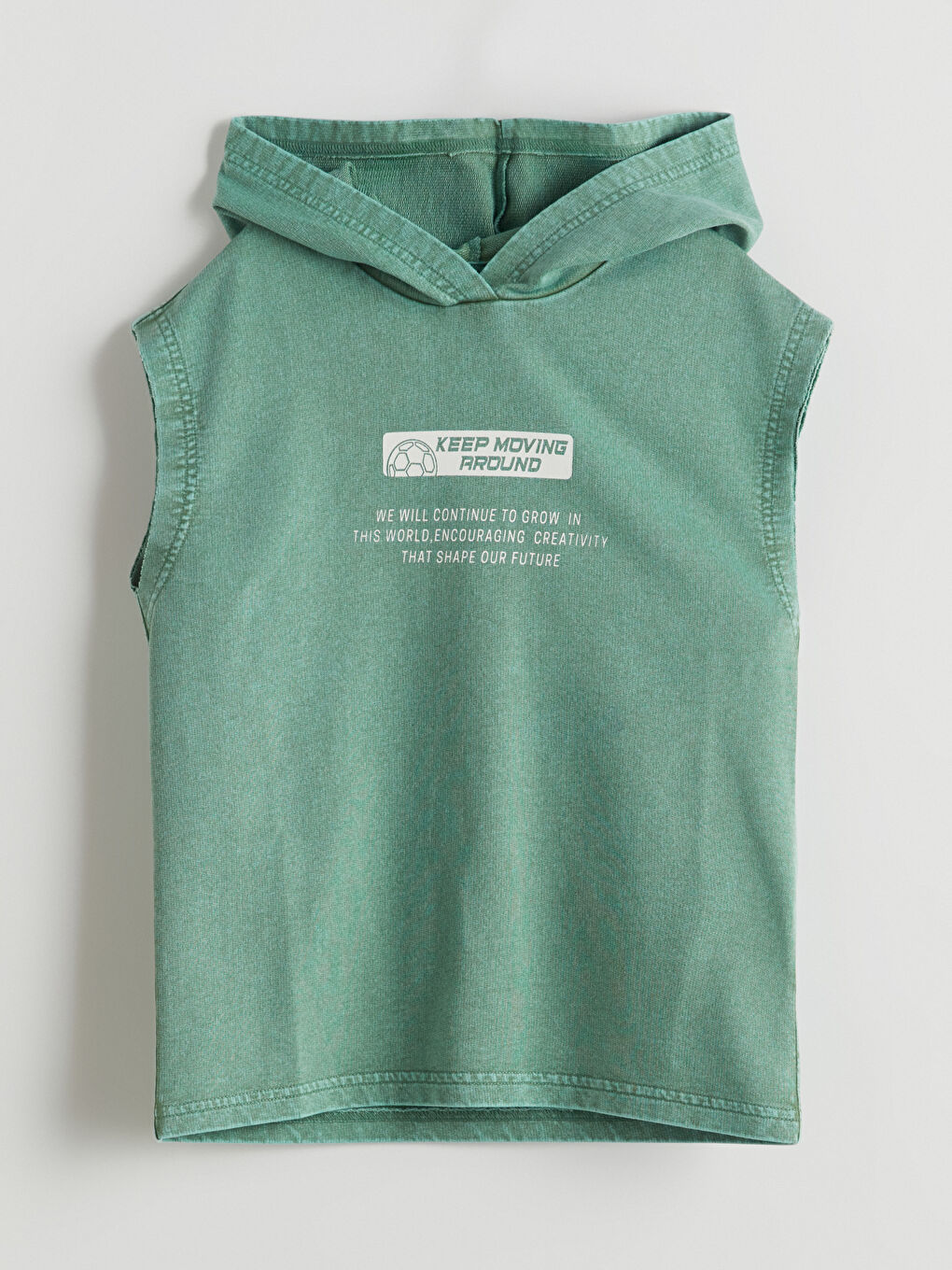 LCW Kids Hooded Printed Boys' Tank Top -S5H821Z4-GXK