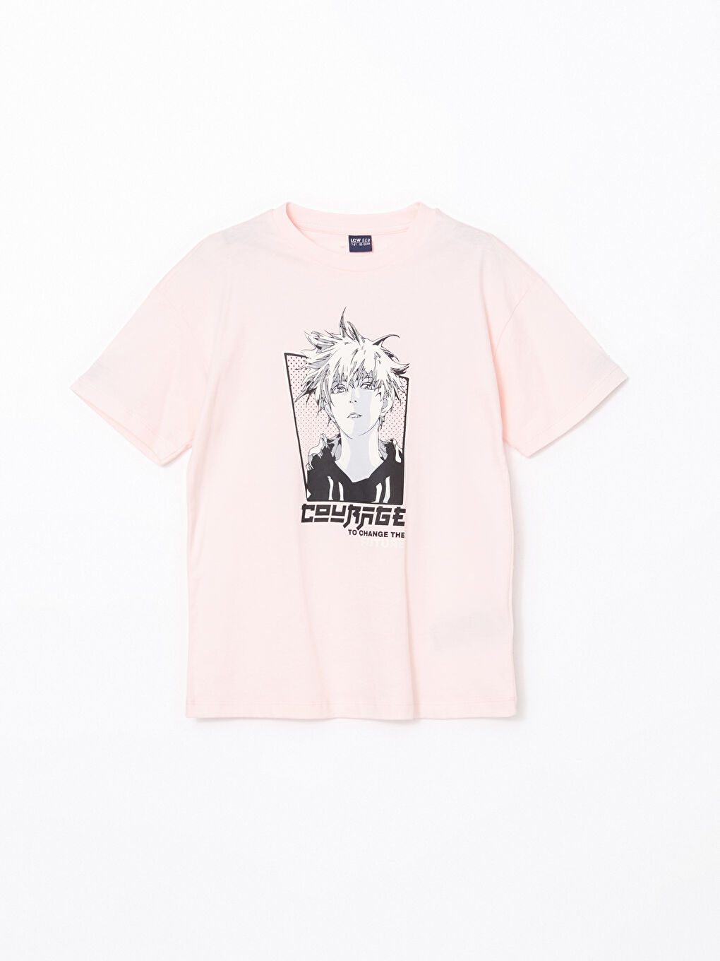 LCW ECO Crew Neck Anime Printed Boys' T-Shirt -S5H824Z4-GA5