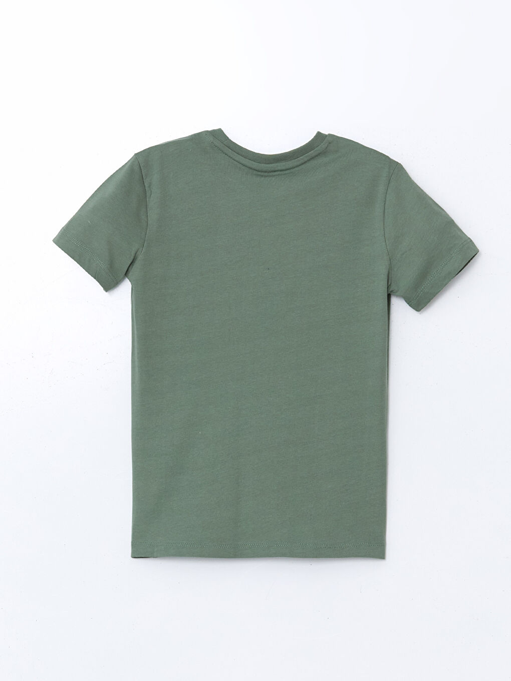 Yeşil Bisiklet Yaka Erkek Çocuk Tişört-1