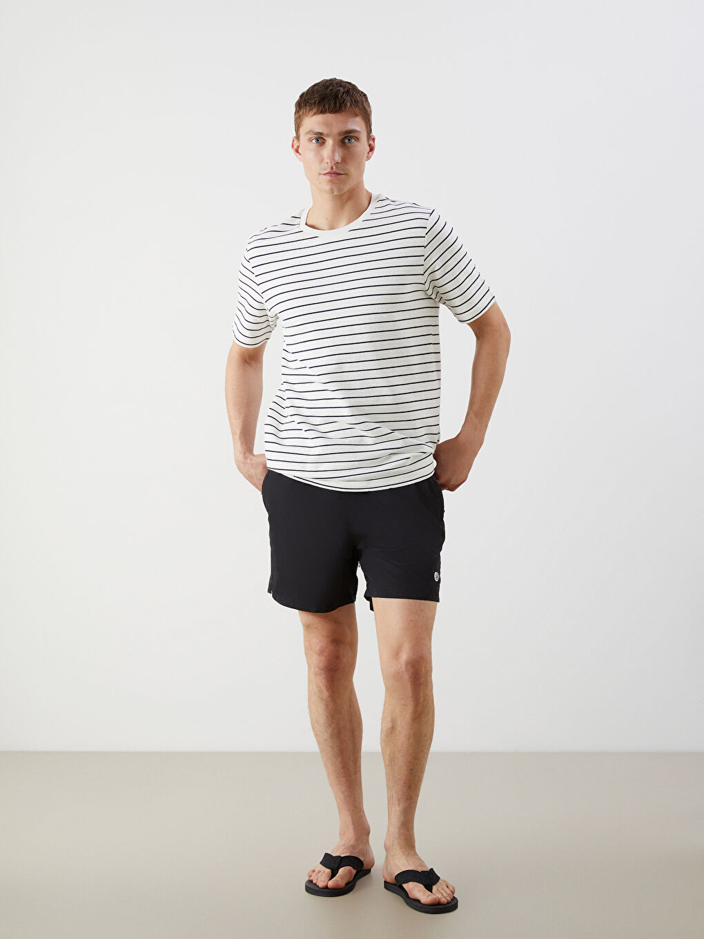 Short Printed Men's Swimming Shorts