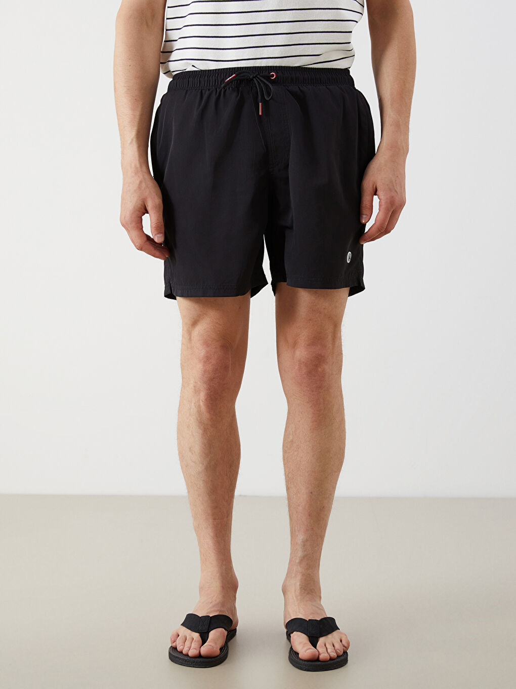 Short Printed Men's Swimming Shorts-1